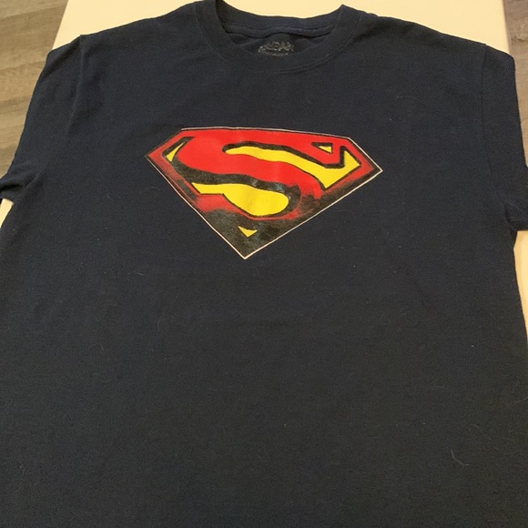Superman vintage T shirt Fireman or woman’s Men S woman’s M has been worn well - Picture 1 of 6